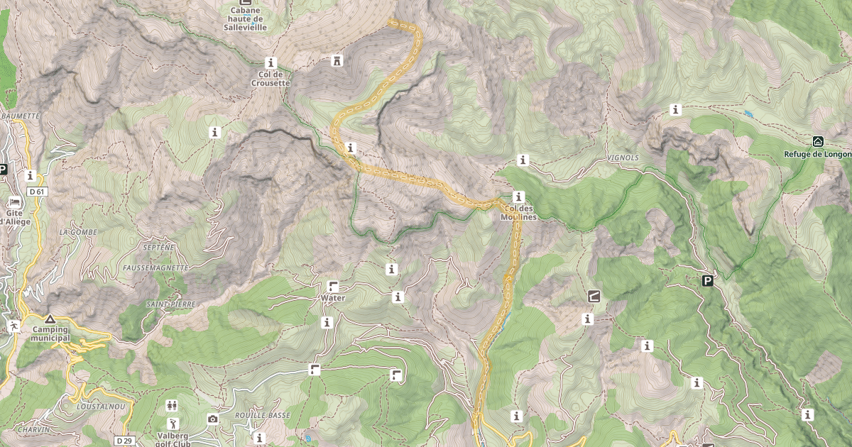 Map preview of Mont Mounier — Cougne