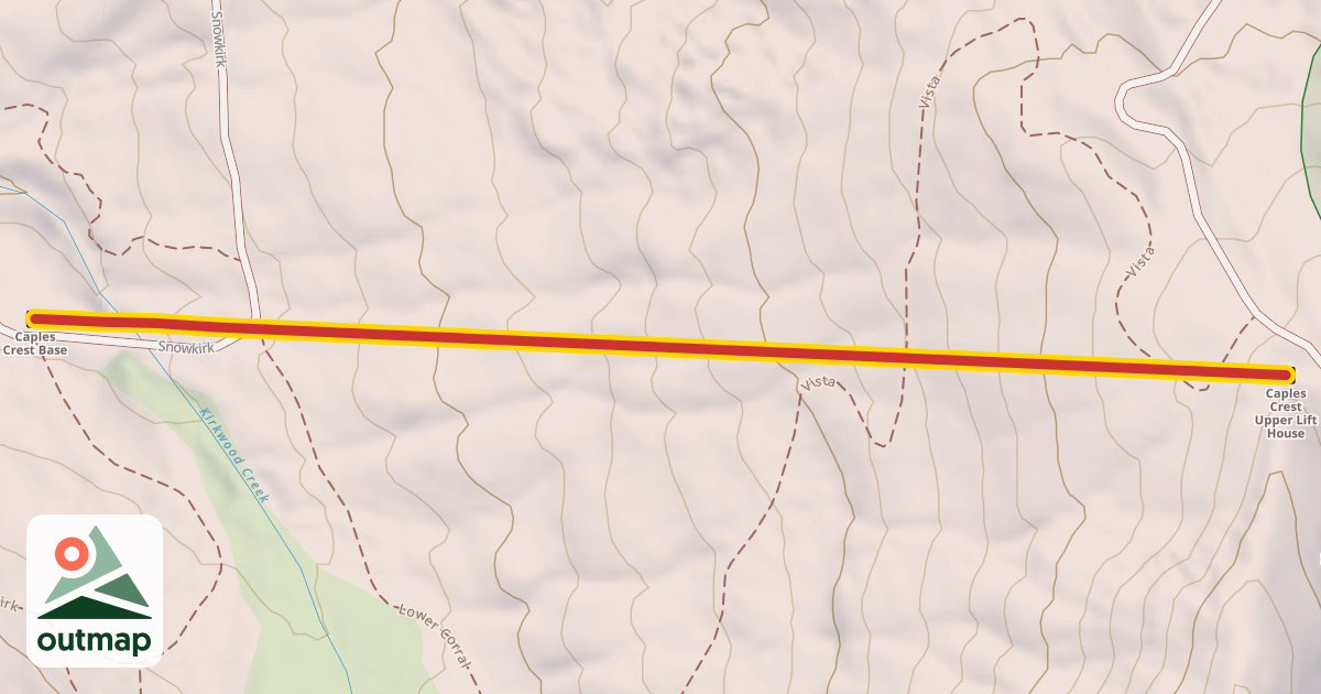 Map of Caples Crest