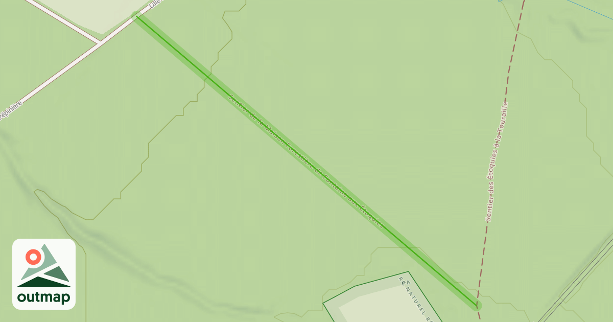 Map of Sentier de la Maison Forestière de Fontaine aux Étoquies
