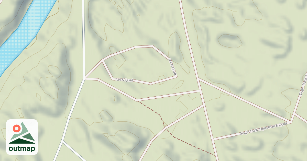 Map of Interlake State Recreation Area Trails