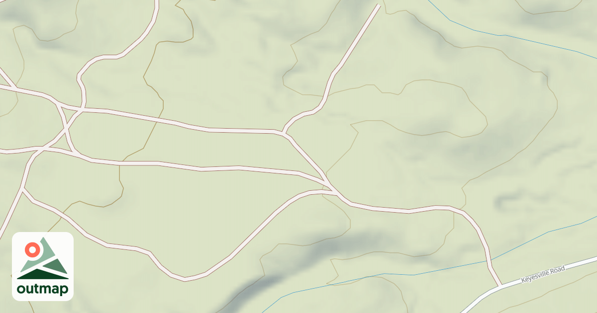 Map of 16070 Keyesville/blk Gulch Usgs Lake Isabel N