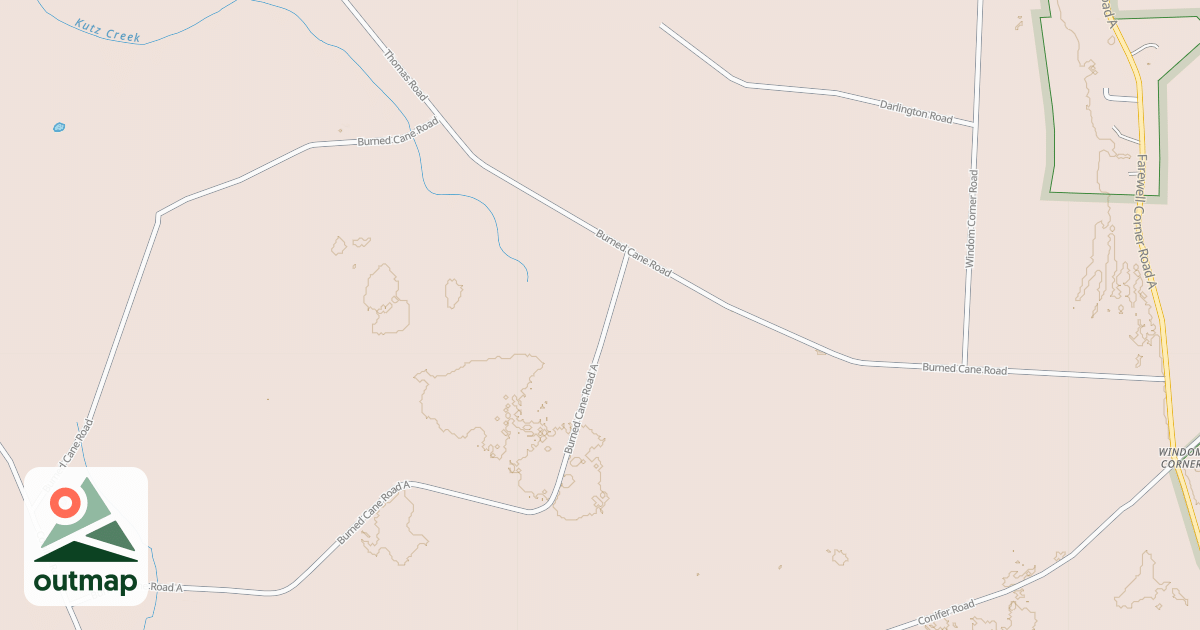 Map of BURNED CANE