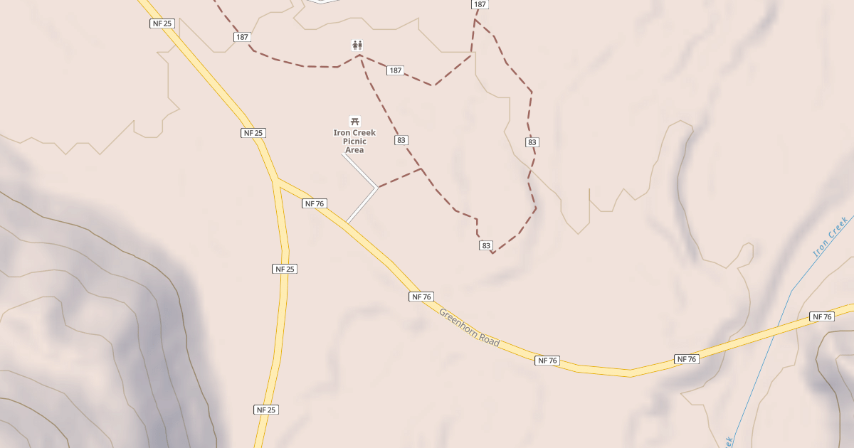 Map preview of IRON CREEK DAY USE