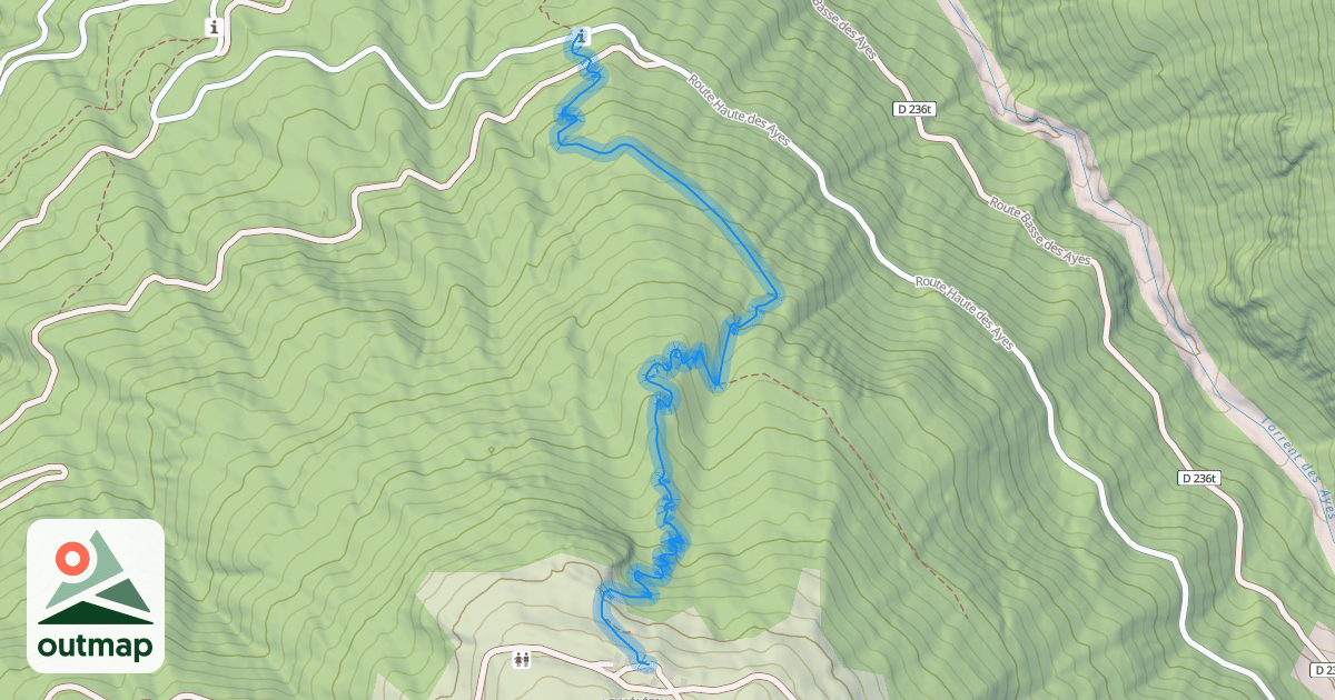 Map of Descente du Mélézin