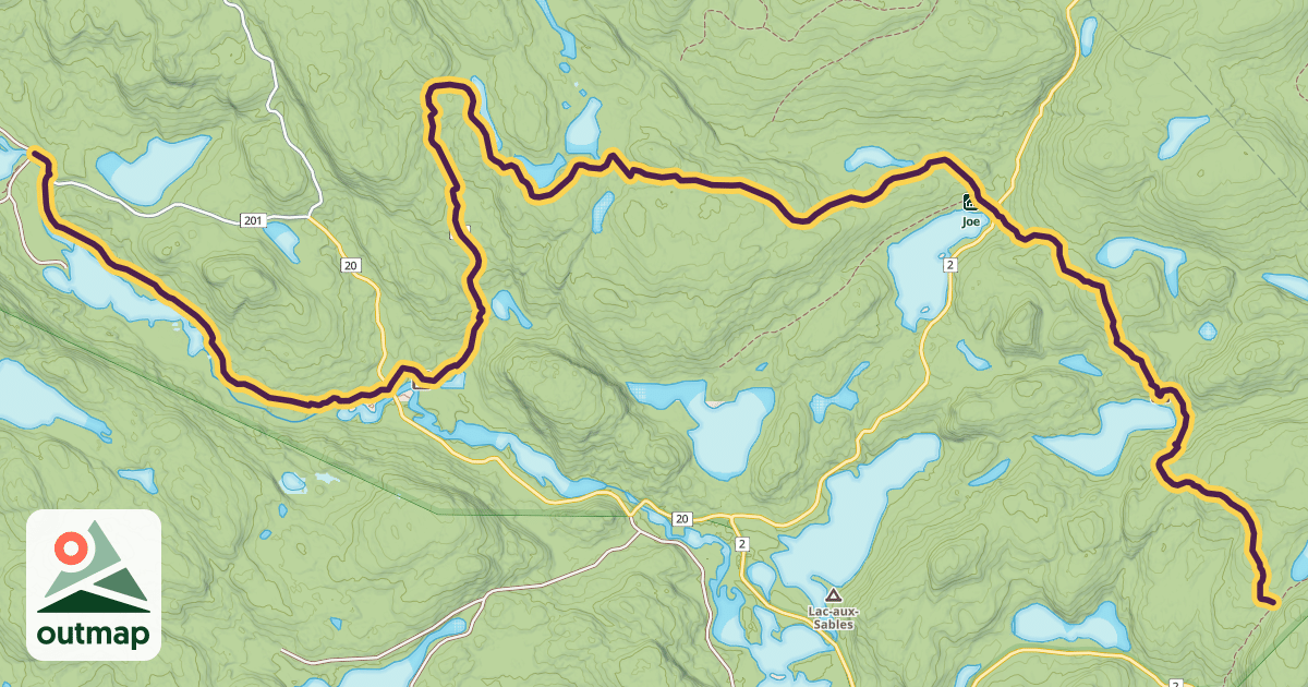 Map of Sentier du Lac Joe