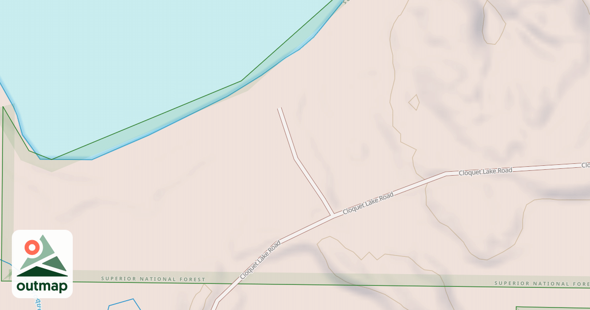 Map of CLOQUET LAKE ACCESS