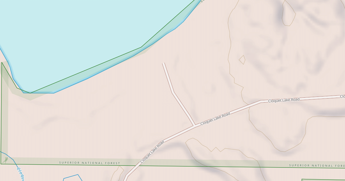 Map preview of CLOQUET LAKE ACCESS