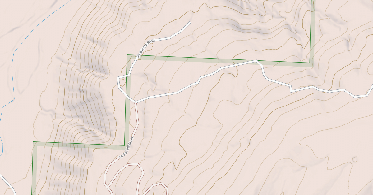 Map preview of USFS National Forest System Roads {2132810A-1972-4705-9B0A-DCB657CF6C8F}