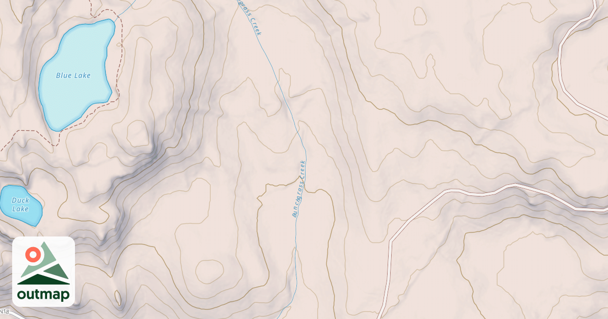 Map of BUNCHGRASS SPUR