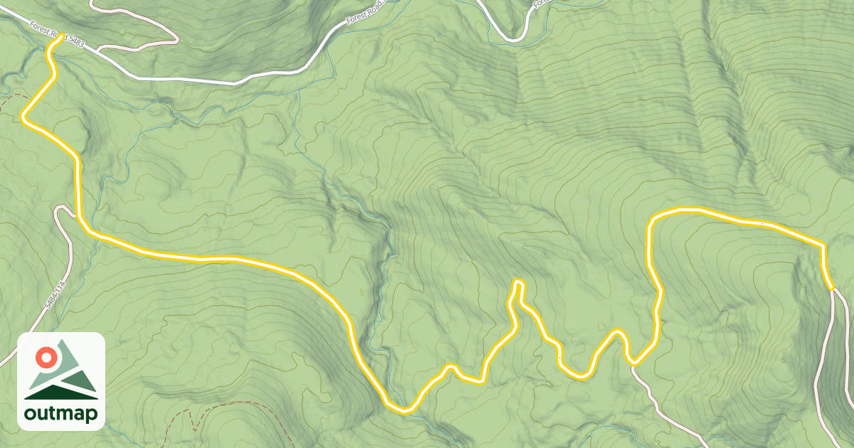 Map of Forest Road 5484