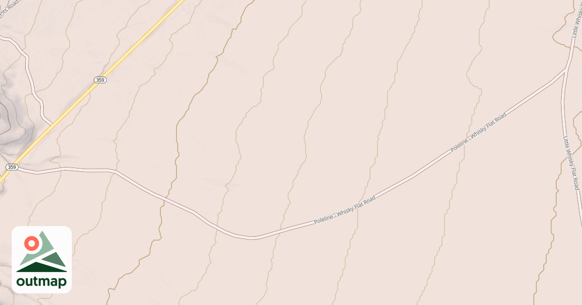 Map of POLE LINE - WHISKY FLAT ROAD