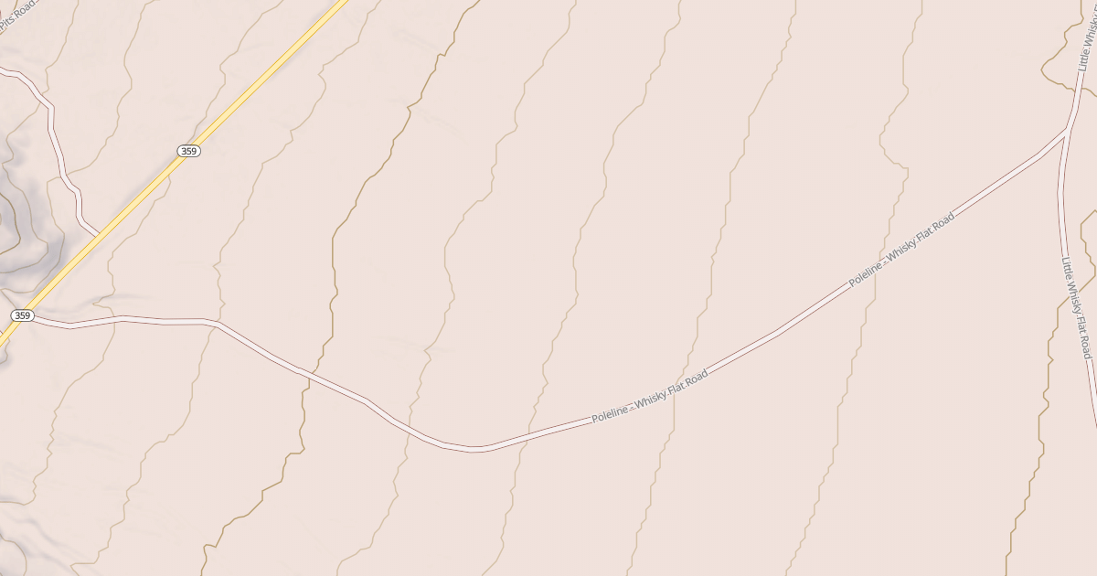Map preview of POLE LINE - WHISKY FLAT ROAD