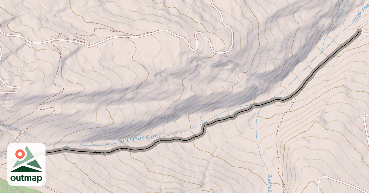 Map of West Grouse Creek