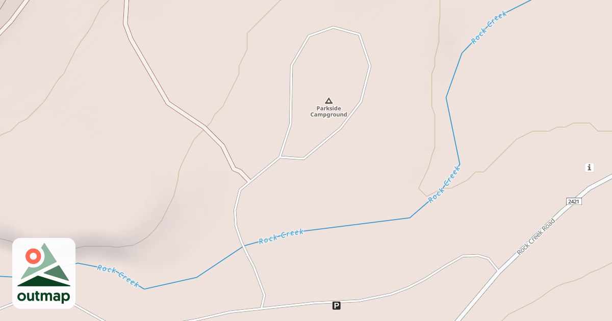 Map of LOWER PARKSIDE CAMPGROUND LOOP