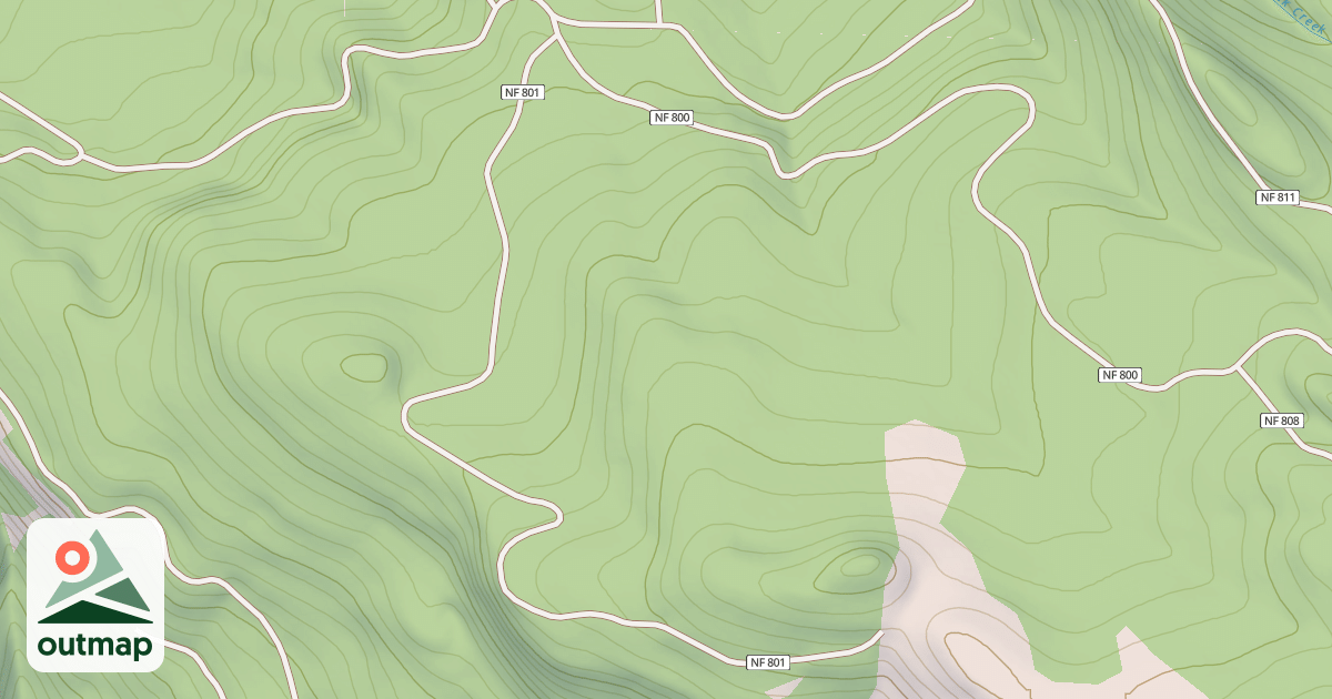 Map of BUCKHORN - BENCHMARK TS