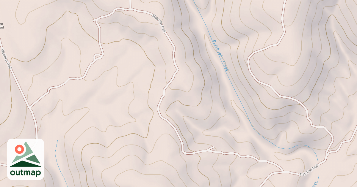 Map of SLAB PILE OHV TRAIL