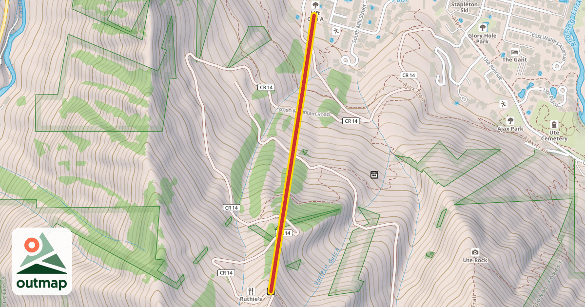 Map of Shadow Mountain