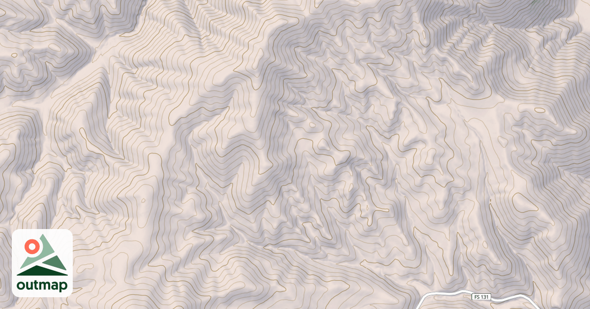 Map of COW CREEK JEEP TRAIL