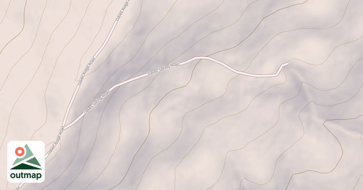 Map of DAVES SPRING