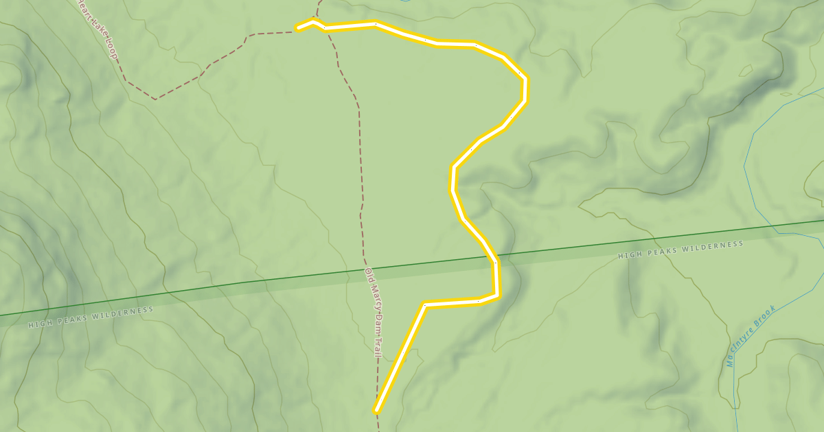 Map preview of Outlet Brook Loop