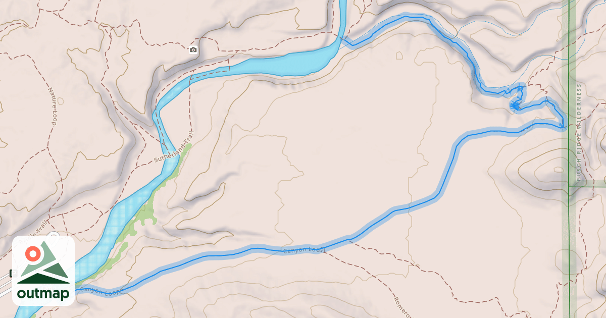 Map of Canyon Loop