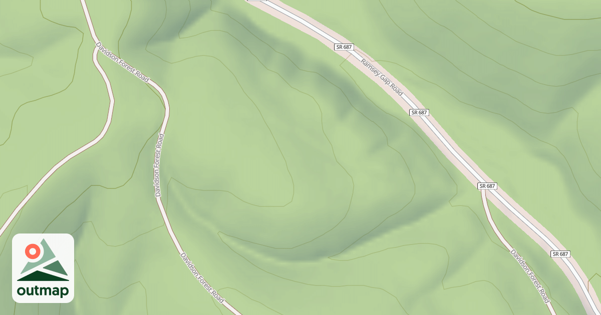 Map of DAVIDSON