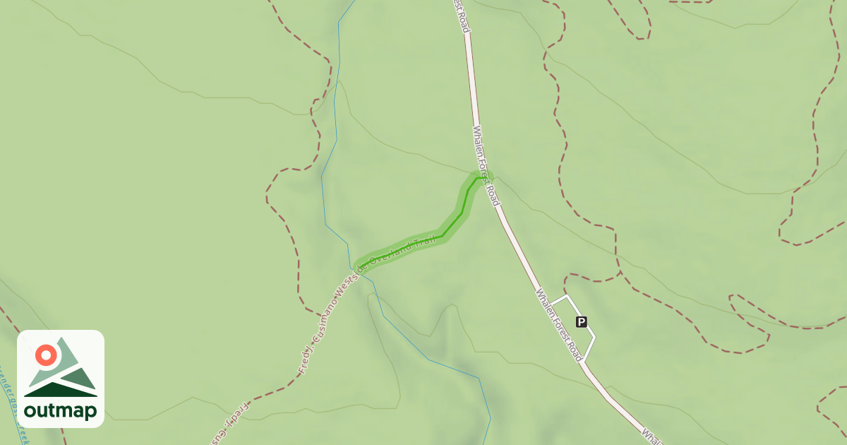 Map of Fred J. Cusimano Westside Overland Trail