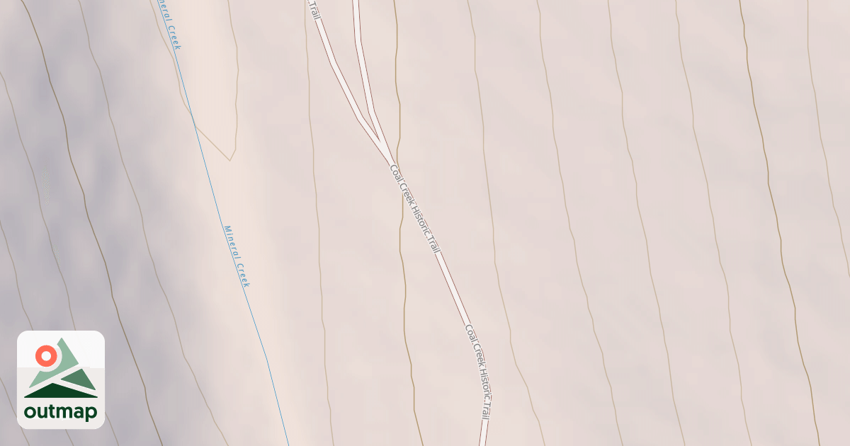 Map of Coal Creek Upper Road