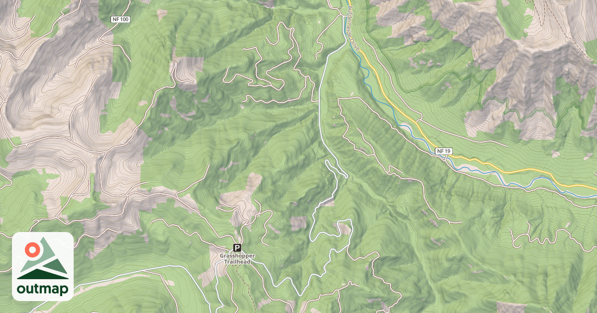 Map of AUGUSTA CREEK