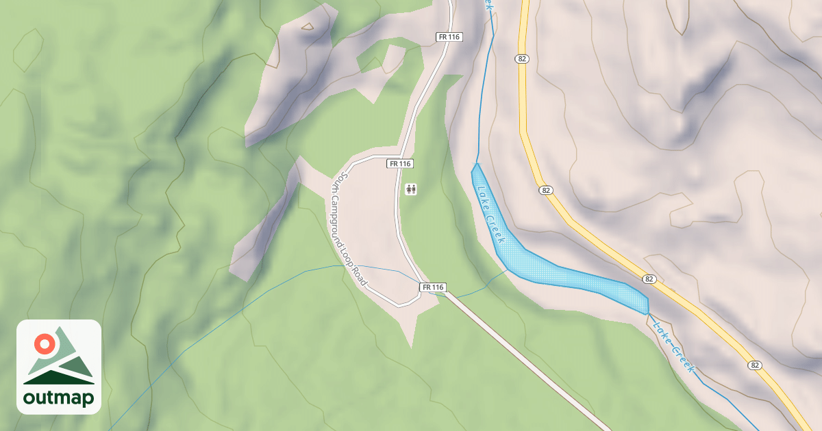 Map of PARRY PEAK CG