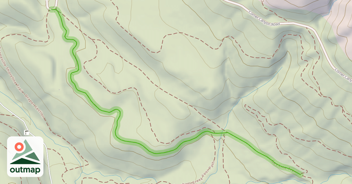 Map of Gas Line Trail