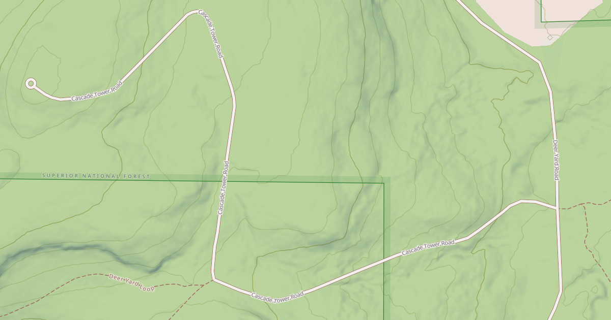 Map preview of CASCADE TOWER ROAD