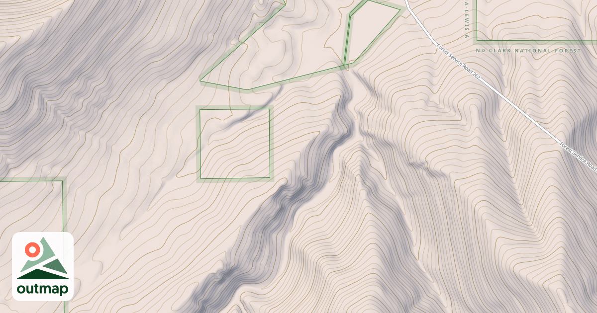 Map of FRENCHIES COULEE