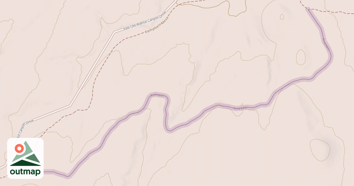 Map of Anasazi