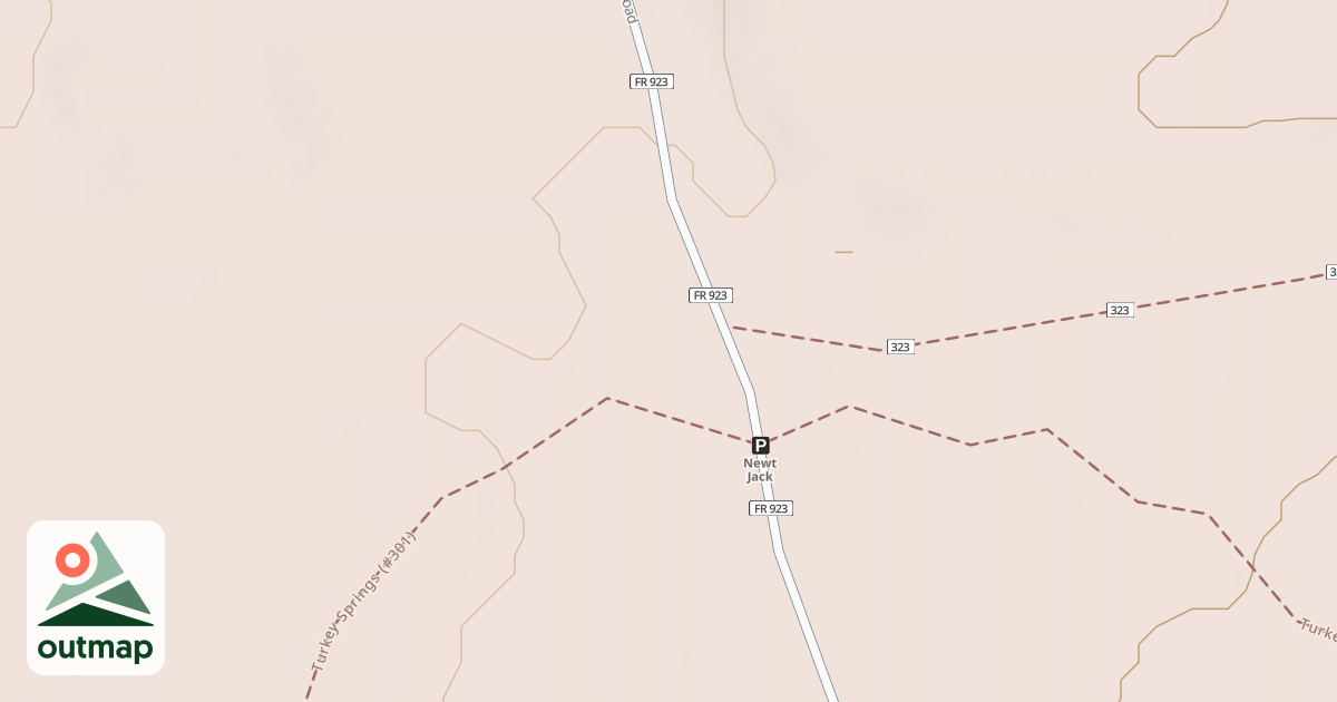 Map of Turkey Springs Ski Trail
