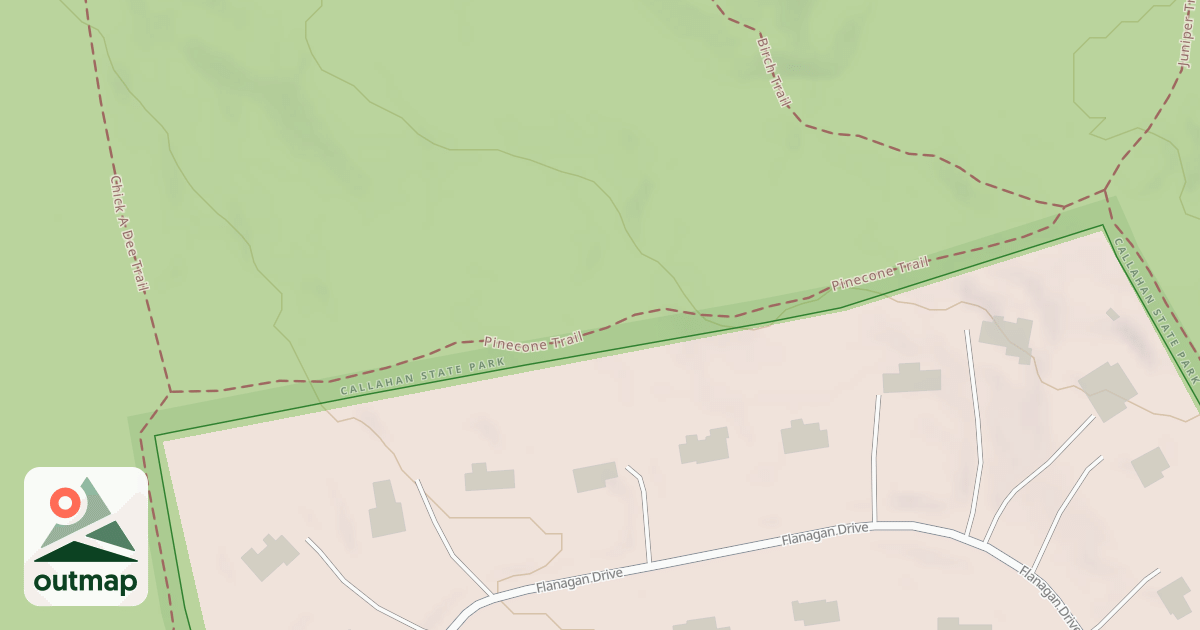 Map of Pinecone Trail