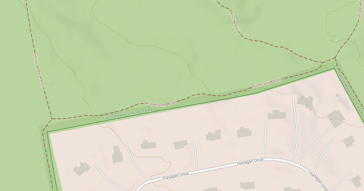 Map preview of Pinecone Trail