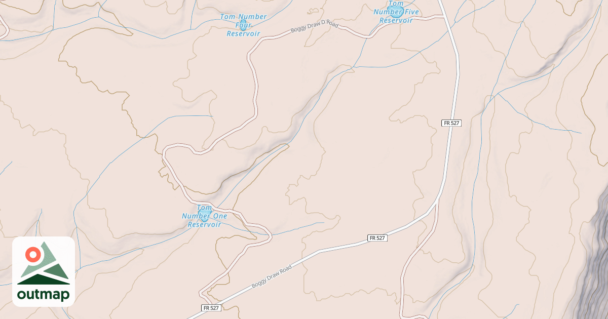 Map of BOGGY DRAW D