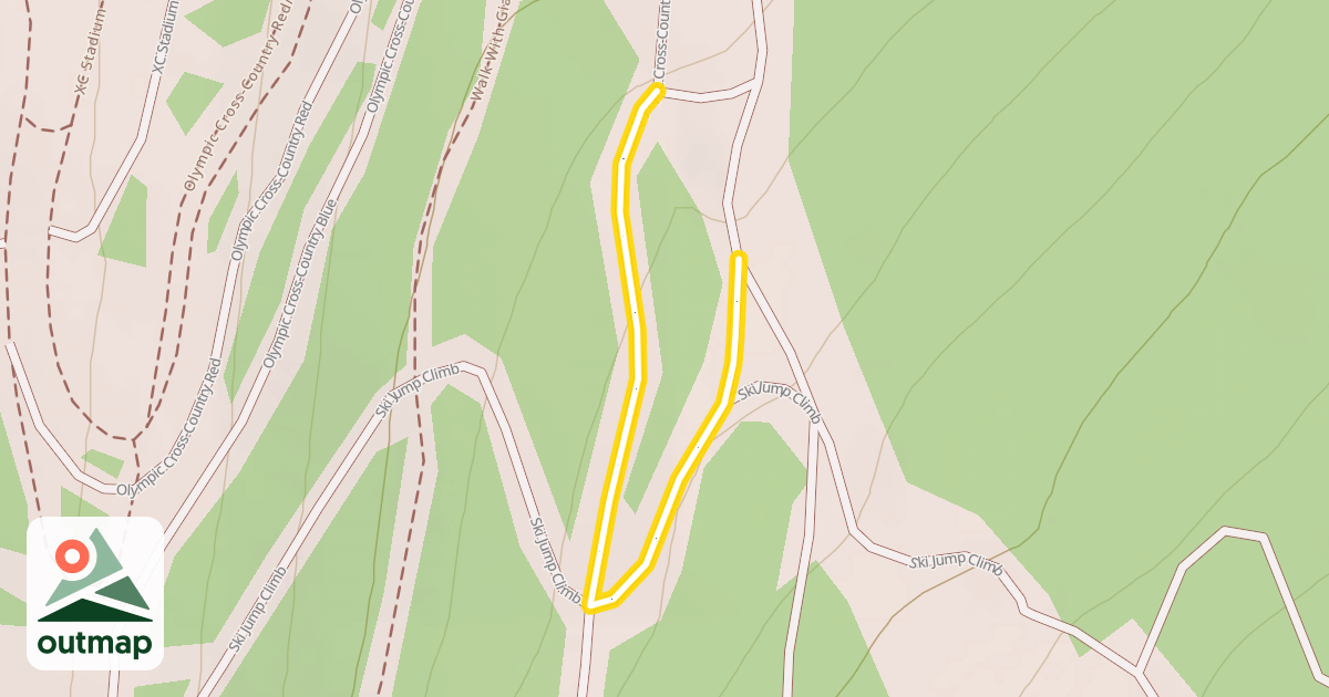 Map of Olympic Cross-Country Red