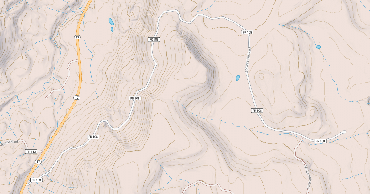 Map preview of SPRUCE HOLE