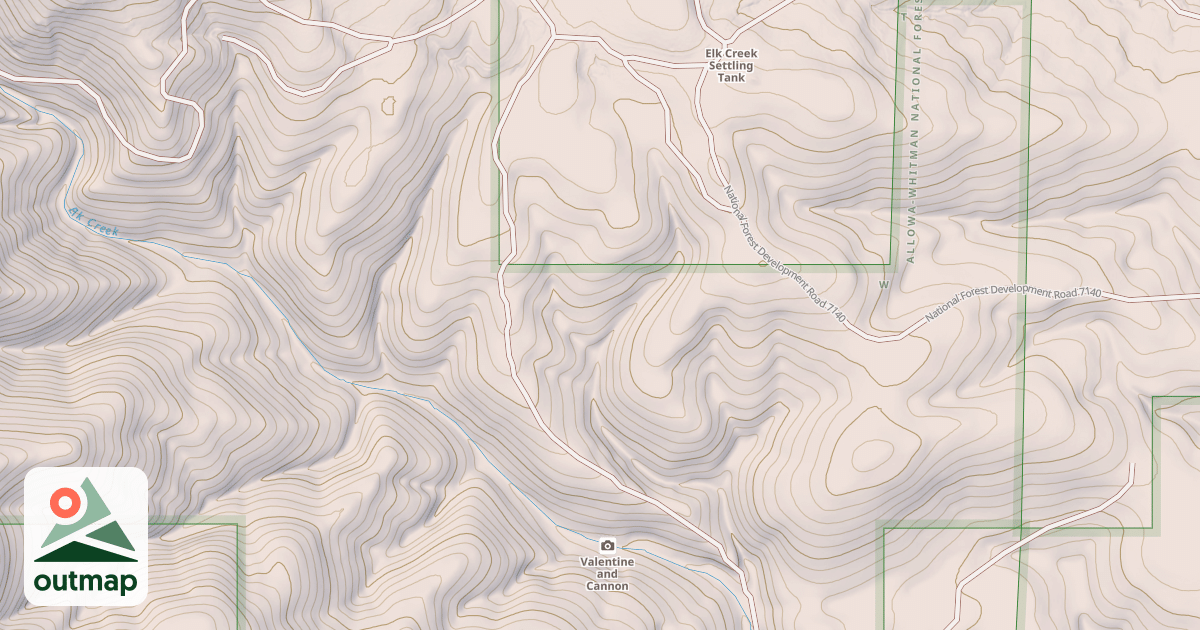 Map of USFS National Forest System Roads {3A482D0C-94C9-4221-8EB6-1D944326CB0D}