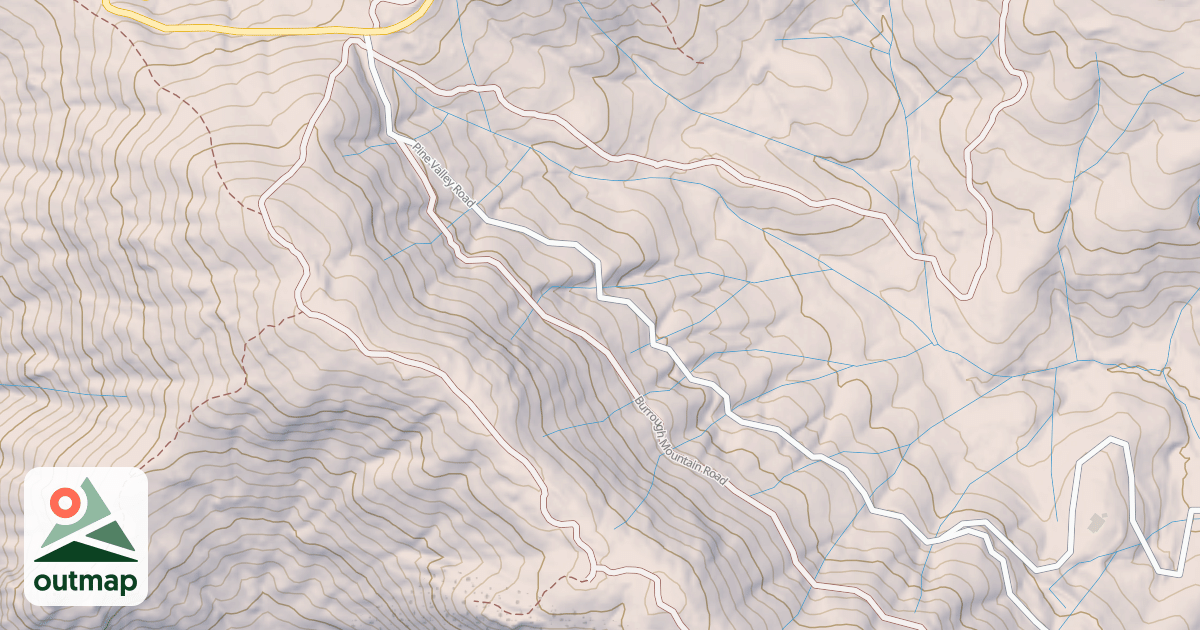 Map of BURROUGH MTN.