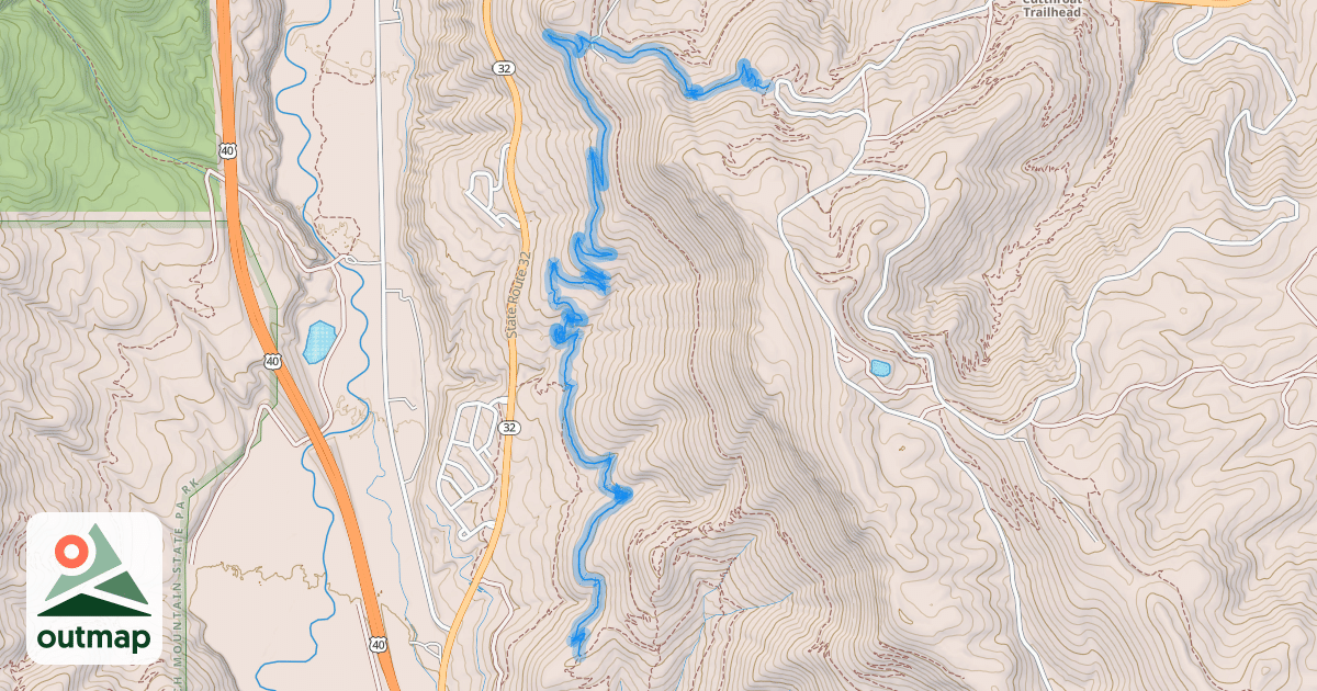 Map of Riverview West Trail