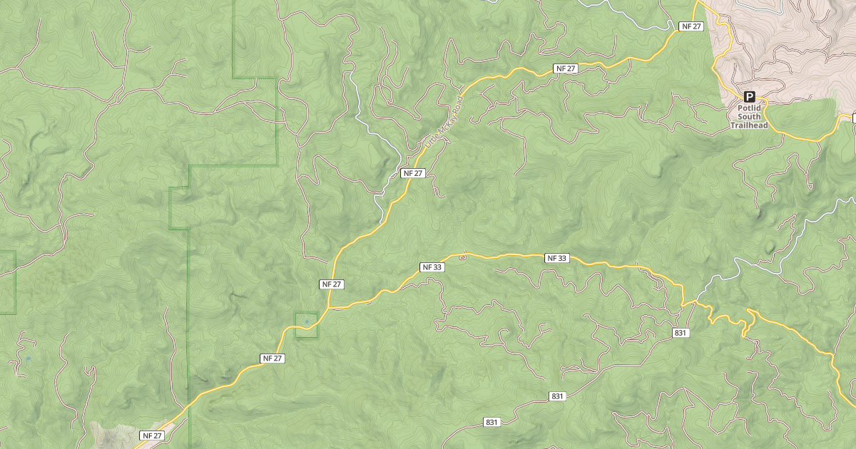 Map preview of USFS Motor Vehicle Use Map Roads {75DCB42A-05EF-47F3-872D-E7D43AD760E3}