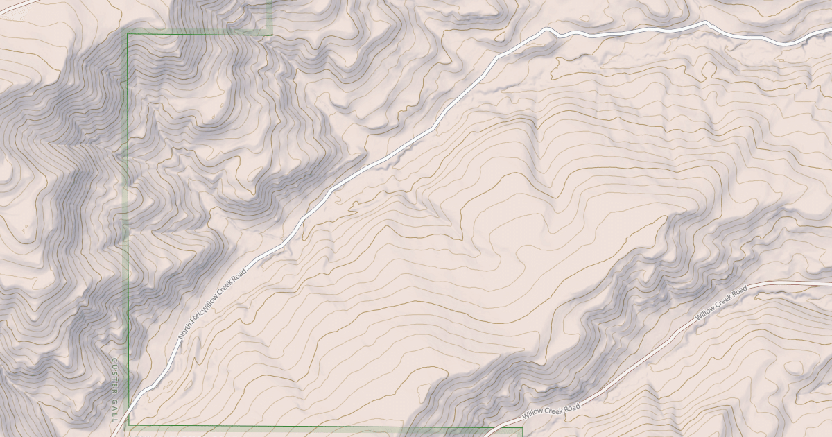 Map preview of NORTH FORK WILLOW CREEK