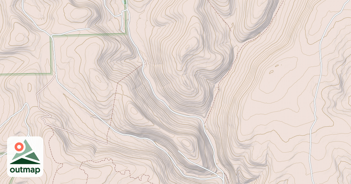 Map of Two Mile Run Snowmobile Trails