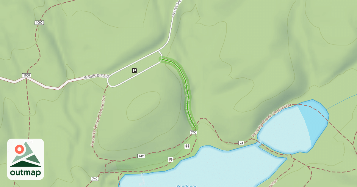 Map of Poverty Creek Connector