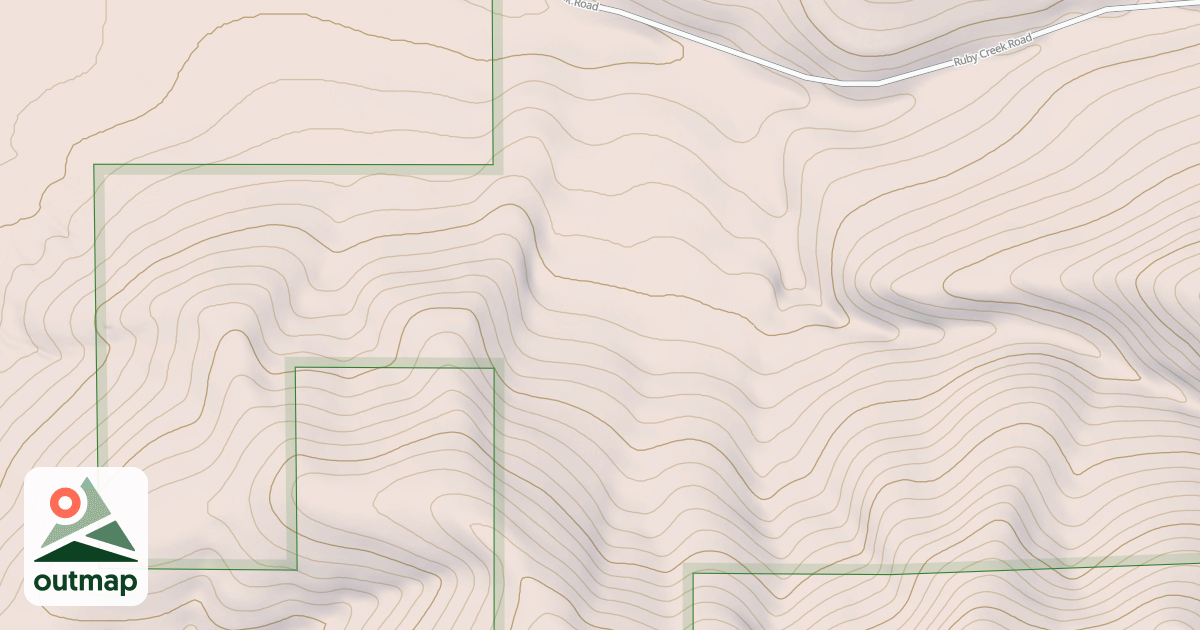 Map of PALOUSE OHV - FLAT CR SOUTH