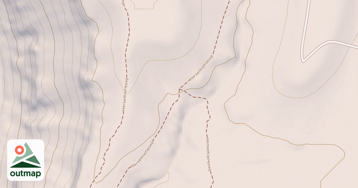 Map of Horse Theif Mesa Trail