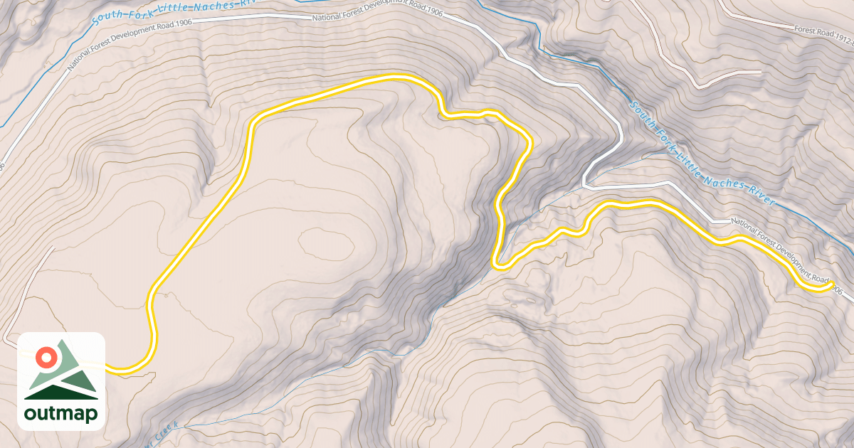 Map of National Forest Development Road 1961